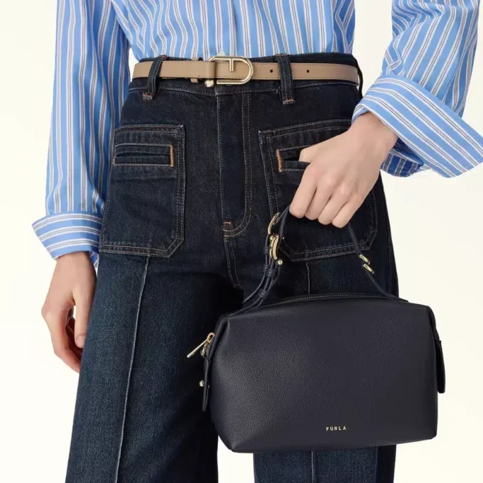 Furla Double Boston Bag